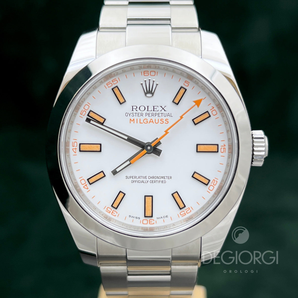 Rolex Milgauss 116400 Bianco Orologio