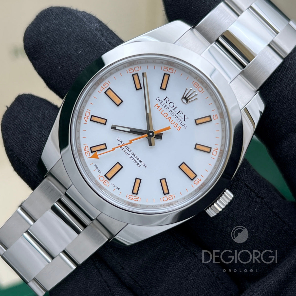 Rolex Milgauss 116400 Bianco Orologio