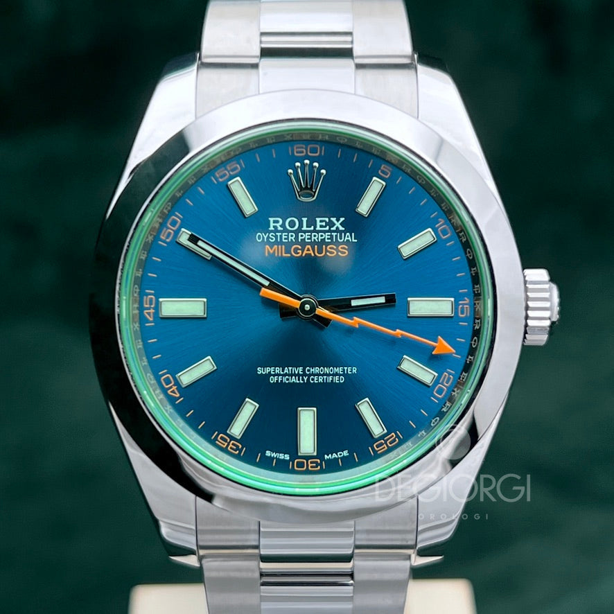 Rolex Milgauss 116400Gv Blu Z 2022