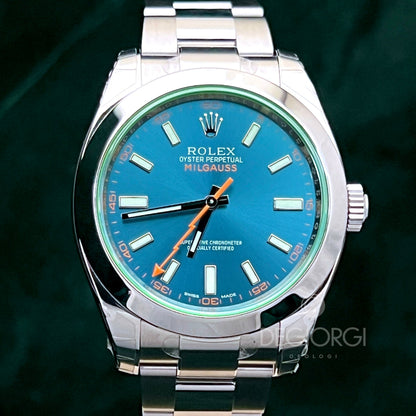 Rolex Milgauss 116400GV Blu Z NOS Pellicolato