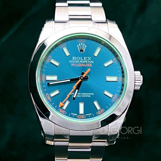 Rolex Milgauss 116400GV Blu Z NOS Pellicolato