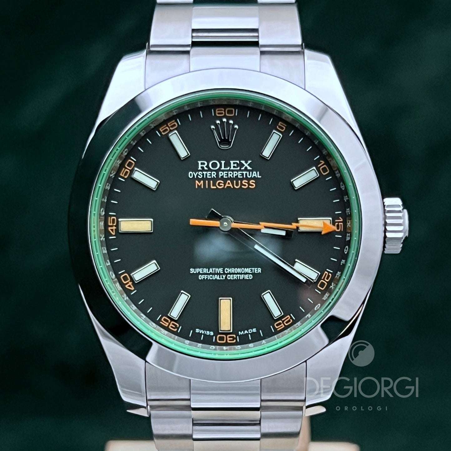 Rolex Milgauss 116400GV Vetro Verde