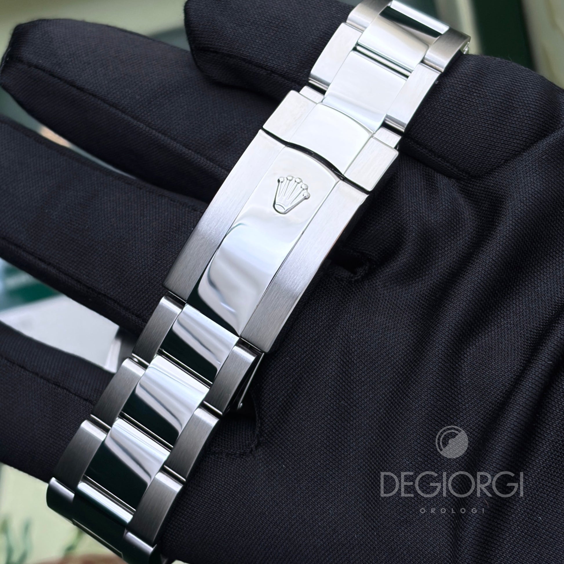 Rolex Milgauss 116400GV Vetro Verde 40 mm Acciaio Oyster