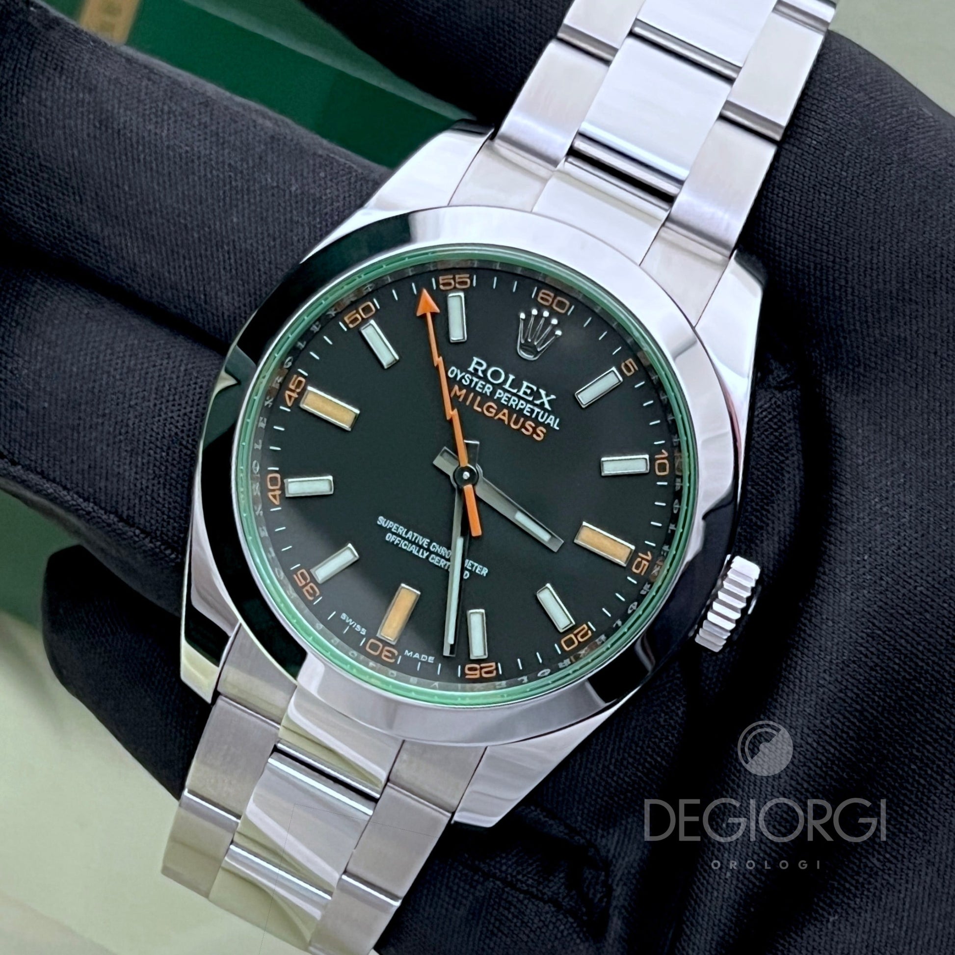 Rolex Milgauss 116400GV Vetro Verde