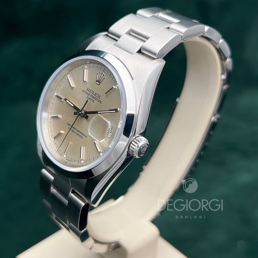Rolex Oyster Perpetual Date 15200 Argento