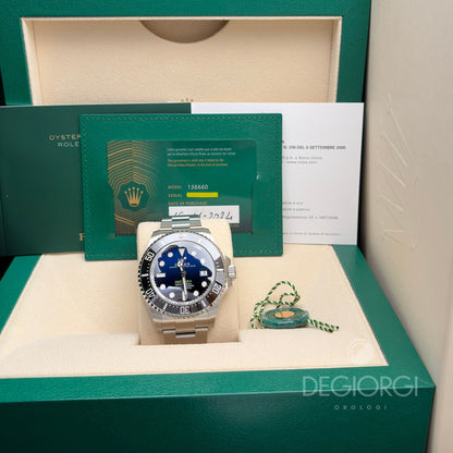 Rolex Sea-Dweller Deepsea 136660 Blu 44 mm Acciaio Oyster