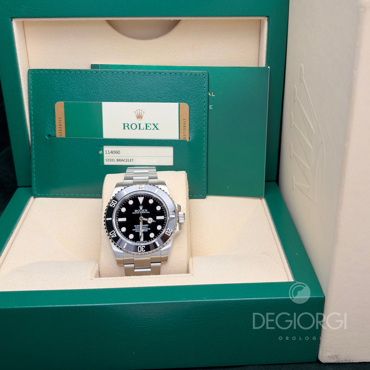 Rolex Submariner 114060 Ceramica 40 mm Acciaio Oyster