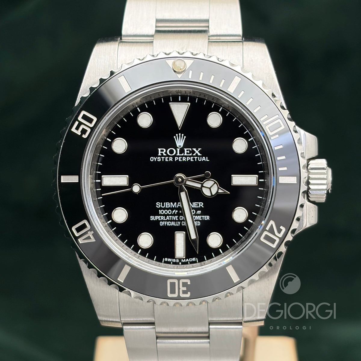 Rolex Submariner 114060 Ceramica 40 mm Acciaio Oyster
