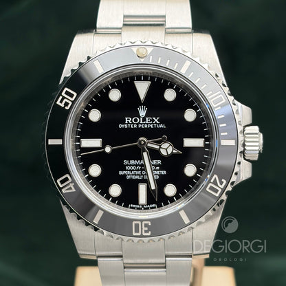 Rolex Submariner 114060 Ceramica 40 mm Acciaio Oyster