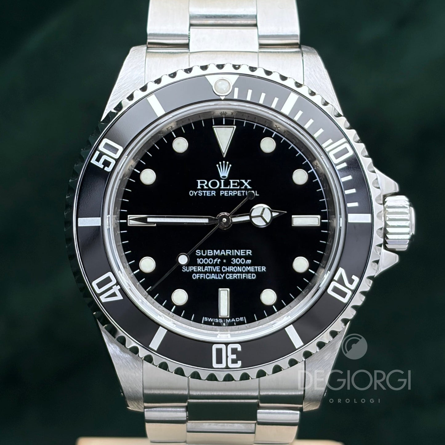 Rolex Submariner 14060M RRR Card 40 mm Acciaio Nero