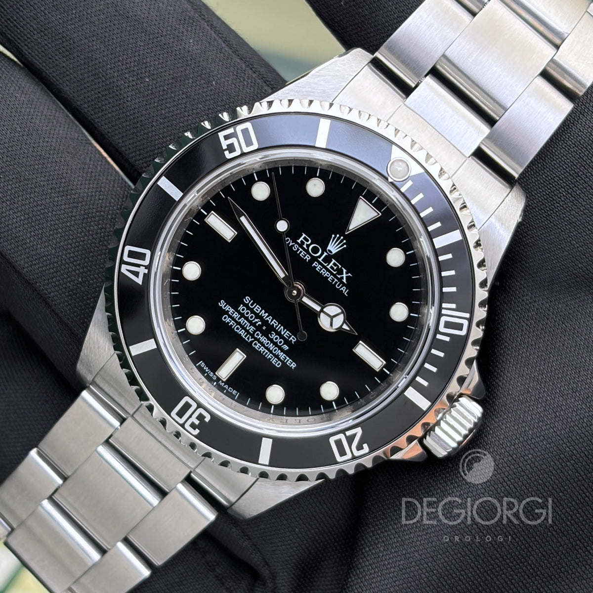 Rolex Submariner 14060M RRR Card 40 mm Acciaio Nero