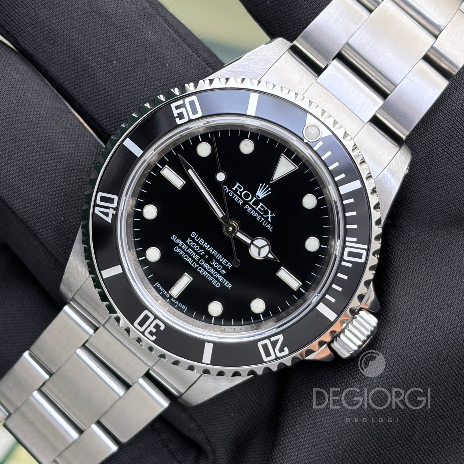 Rolex Submariner 14060M RRR Card 40 mm Acciaio Nero
