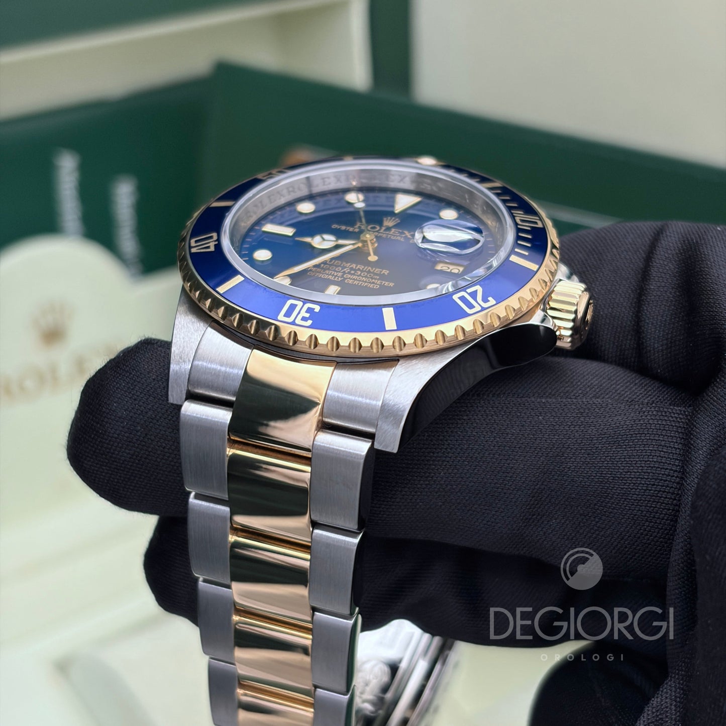 Rolex Submariner 16613 Oyster 40 mm Acciaio e Oro Giallo RRR Blu