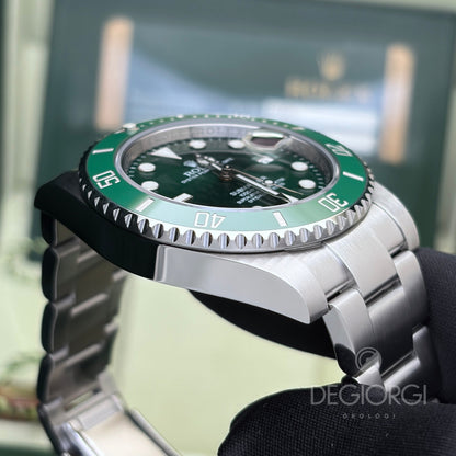 Rolex Submariner Date 116610LV Hulk 40 mm Acciaio Oyster