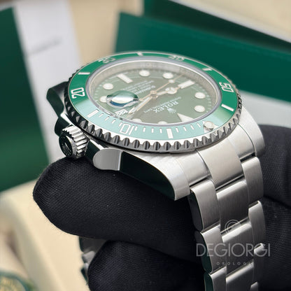 Rolex Submariner Date 116610LV Hulk 40 mm Acciaio Oyster