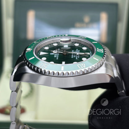 Rolex Submariner Date 116610LV Hulk 40 mm Acciaio Oyster