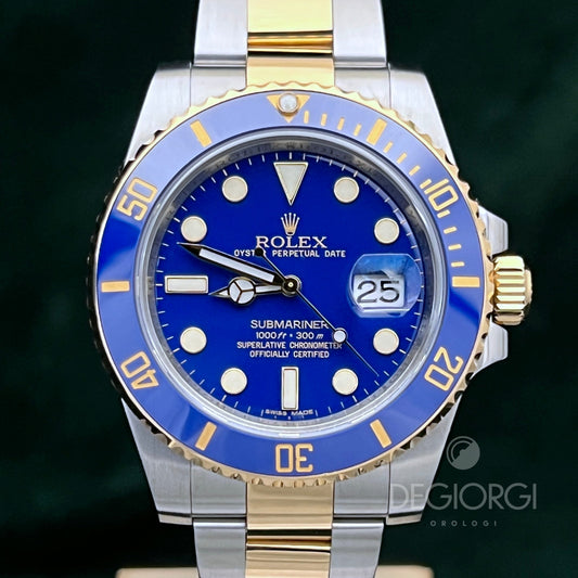 Rolex Submariner Date 116613LB 40 mm Acciaio e Oro giallo Oyster
