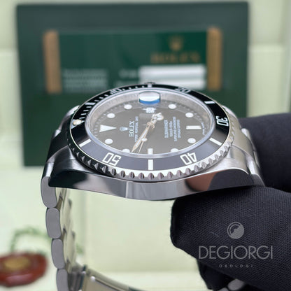 Rolex Submariner Date 16610 RRR Card 40 mm Acciaio Nero