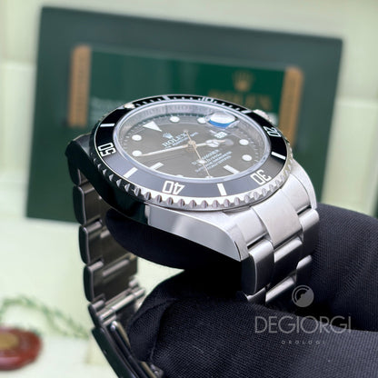 Rolex Submariner Date 16610 RRR Card 40 mm Acciaio Nero