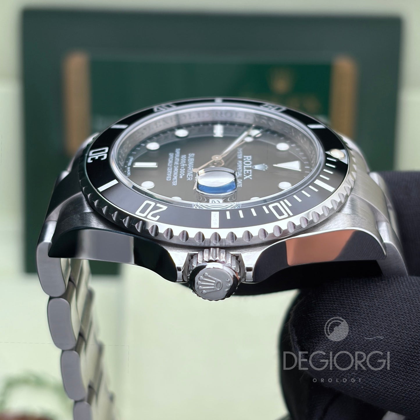 Rolex Submariner Date 16610 RRR Card 40 mm Acciaio Nero