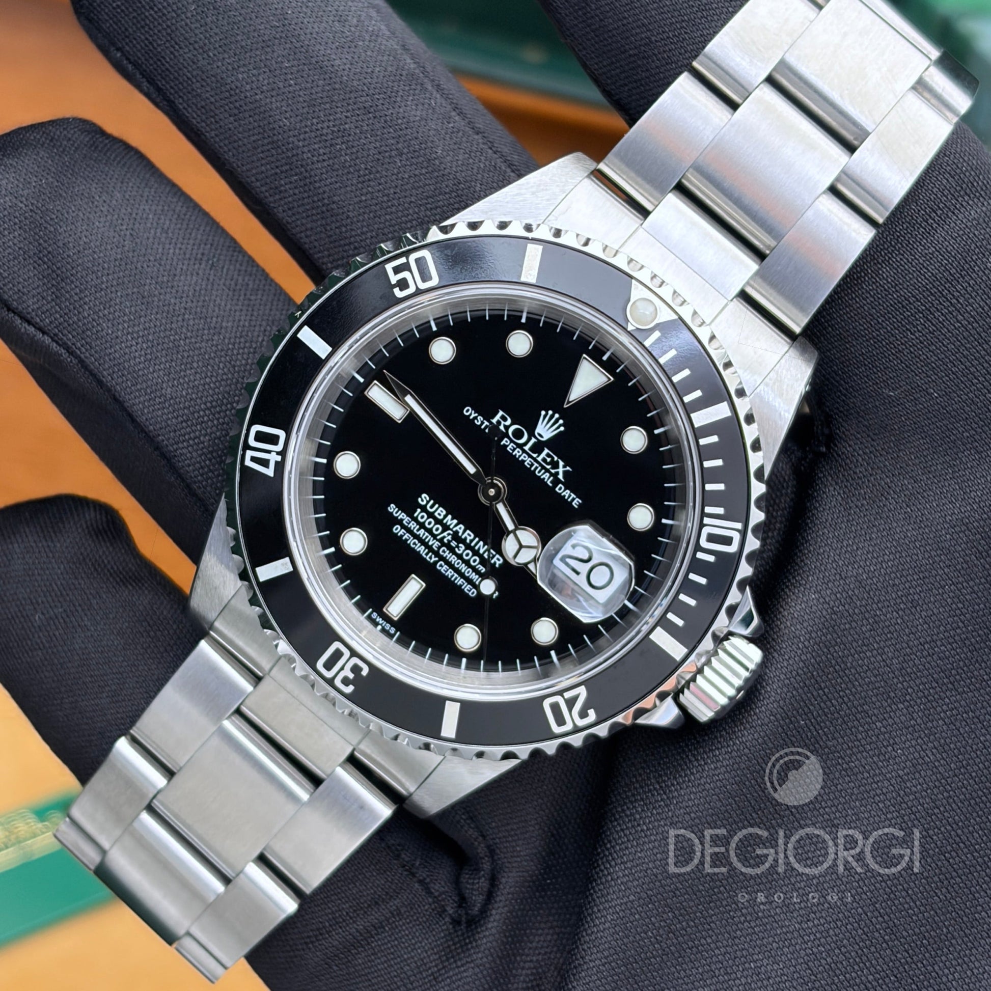 Rolex Submariner Date 16610 Swiss Only 40 mm Acciaio Nero