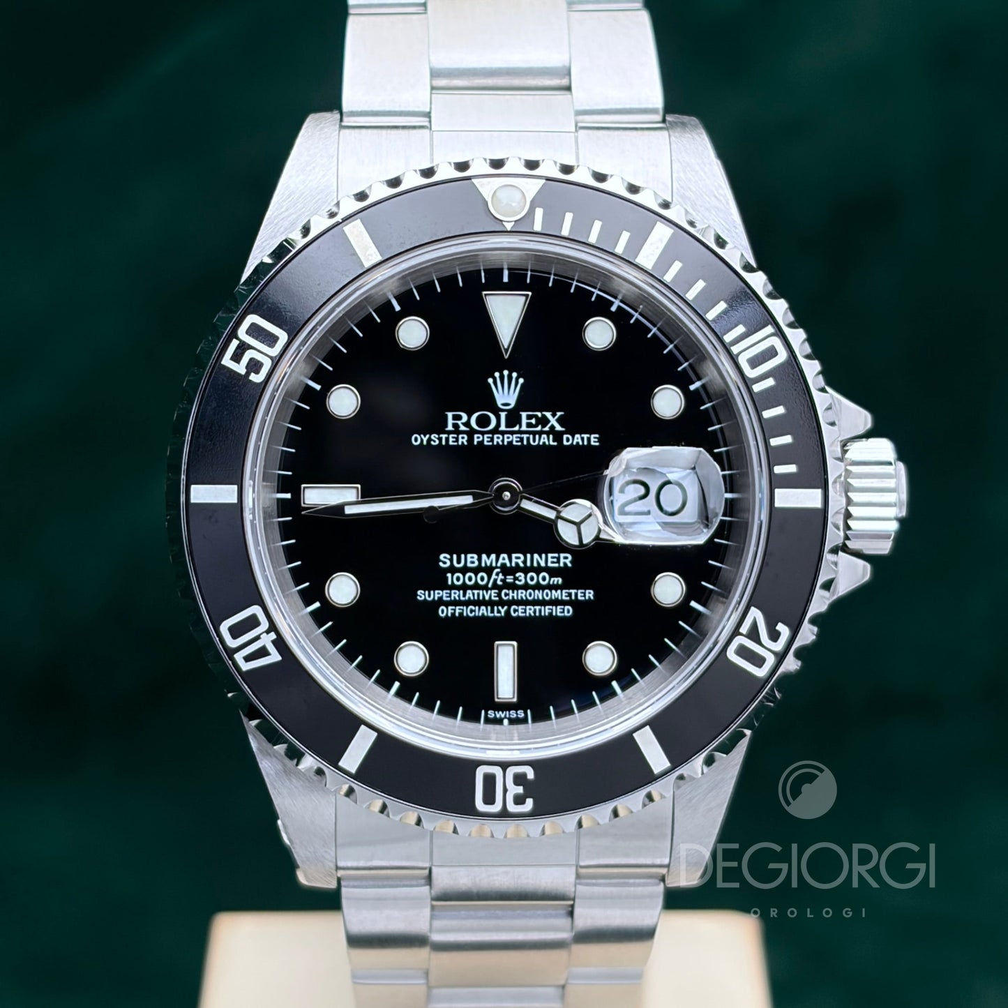 Rolex Submariner Date 16610 Swiss Only 40 mm Acciaio Nero