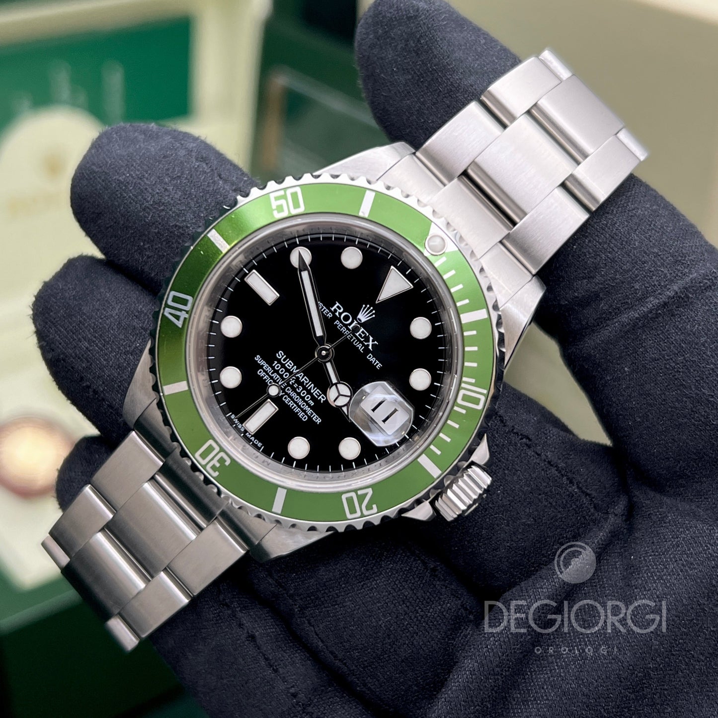 Rolex Submariner Date 16610Lv Kermit Rrr 2008